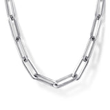 Sterling Silver (925) Necklace NK6820-18SVJJJ