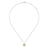 14K Yellow Gold, Sterling Silver (925) Necklace NK6898MZJJJ