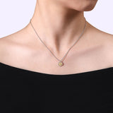 14K Yellow Gold, Sterling Silver (925) Necklace NK6898MZJJJ