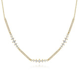 14K White Gold Necklace NK6954Y45JJ