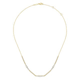 14K White Gold Necklace NK6954Y45JJ