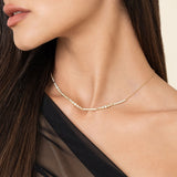 14K White Gold Necklace NK6954Y45JJ