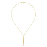 14K White Gold Necklace NK6998Y4JPL