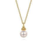 14K White Gold Necklace NK7055Y4JPL