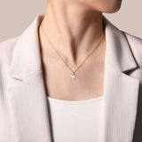 14K White Gold Necklace NK7055Y4JPL
