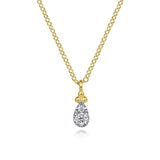 14K White Gold Necklace NK7056Y45JJ