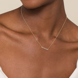14K White Gold Necklace NK7109Y4JJJ
