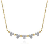 14K White Gold Necklace NK7181Y45JJ