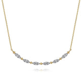 14K White Gold Necklace NK7184Y45JJ
