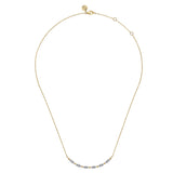 14K White Gold Necklace NK7184Y45JJ