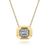 14K White Gold Necklace NK7278Y44JJ