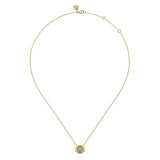 14K White Gold Necklace NK7278Y44JJ