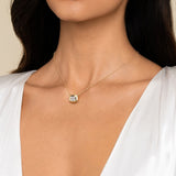 14K White Gold Necklace NK7278Y44JJ