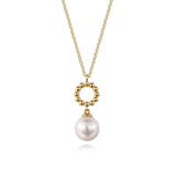 14K White Gold Necklace NK7289Y4JPL