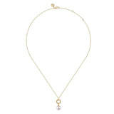14K White Gold Necklace NK7289Y4JPL