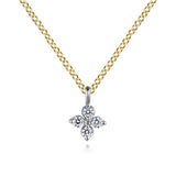 14K Yellow Gold, 14K White Gold Necklace NK7429M45JJ
