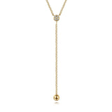 14K White Gold Necklace NK7436Y45JJ