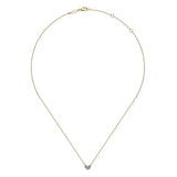 14K Yellow Gold, 14K White Gold Necklace NK7499M45JJ