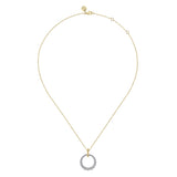 14K Yellow Gold, 14K White Gold Necklace NK7518M45JJ