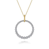 14K Yellow Gold, 14K White Gold Necklace NK7519M45JJ