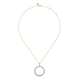 14K Yellow Gold, 14K White Gold Necklace NK7519M45JJ