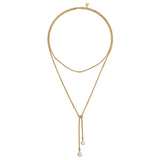 14K White Gold Necklace NK7527-42Y4JPL