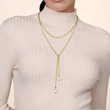 14K White Gold Necklace NK7527-42Y4JPL