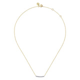 14K Yellow Gold, 14K White Gold Necklace NK7551M4JWS