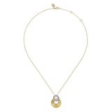 14K Yellow Gold, 14K White Gold Necklace NK7555M45JJ