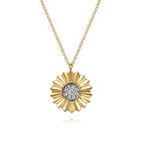 14K Yellow Gold, 14K White Gold Necklace NK7558M45JJ