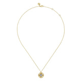 14K Yellow Gold, 14K White Gold Necklace NK7558M45JJ