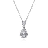 14K White Gold Necklace NK7600W45JJ