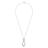 Sterling Silver (925) Necklace NK7605-24SVJJJ