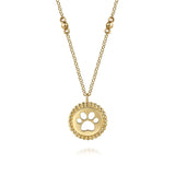 14K White Gold Necklace NK7636Y4JJJ