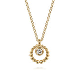 14K White Gold Necklace NK7660Y4JWS