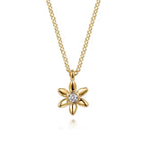 14K White Gold Necklace NK7662Y4JWS
