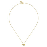 14K White Gold Necklace NK7664Y45JJ