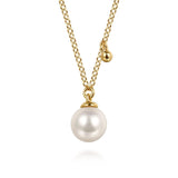 14K White Gold Necklace NK7669Y4JPL