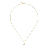 14K White Gold Necklace NK7669Y4JPL