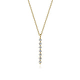 14K White Gold Necklace NK7671Y4JWS