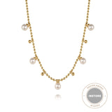 14K White Gold Necklace NK7690Y4JPL