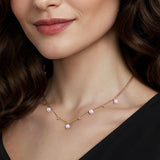 14K White Gold Necklace NK7690Y4JPL