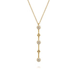 14K White Gold Necklace NK7697Y45JJ