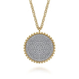 14K White Gold Necklace NK7707Y45JJ