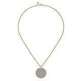 14K White Gold Necklace NK7707Y45JJ
