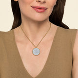14K White Gold Necklace NK7707Y45JJ