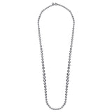 Sterling Silver (925) Necklace NK7721-32SVJJJ