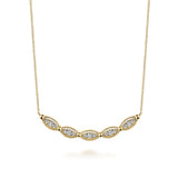 14K White Gold Necklace NK7726Y45JJ