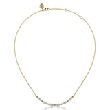 14K White Gold Necklace NK7745Y45JJ