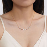 14K White Gold Necklace NK7745Y45JJ